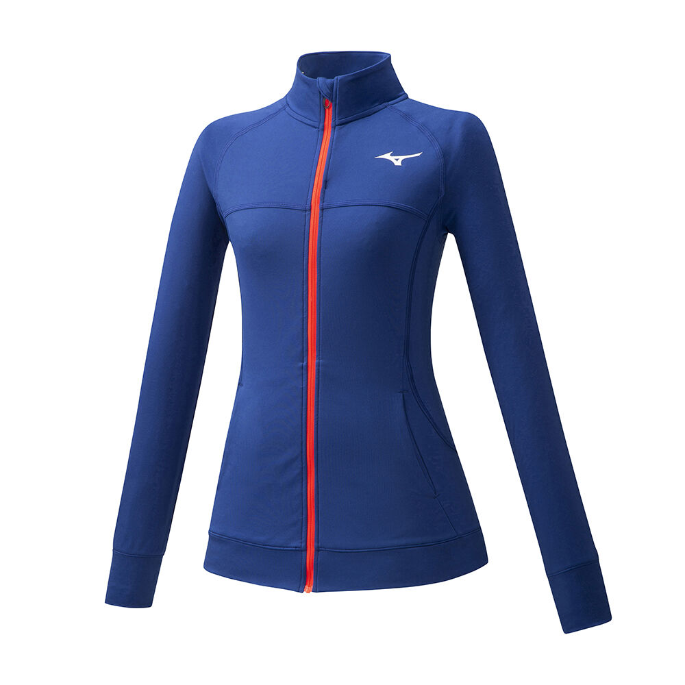 Womens Mizuno Training Jacket Blue Philippines (EBSVRA645)